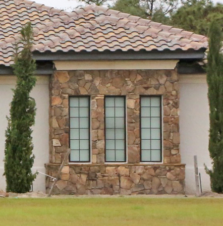 stone and stucco texture on custom homes