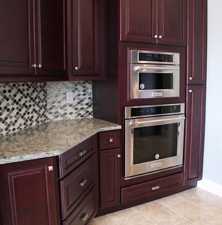 custom kitchen with countertops, and appliances in orlando fl