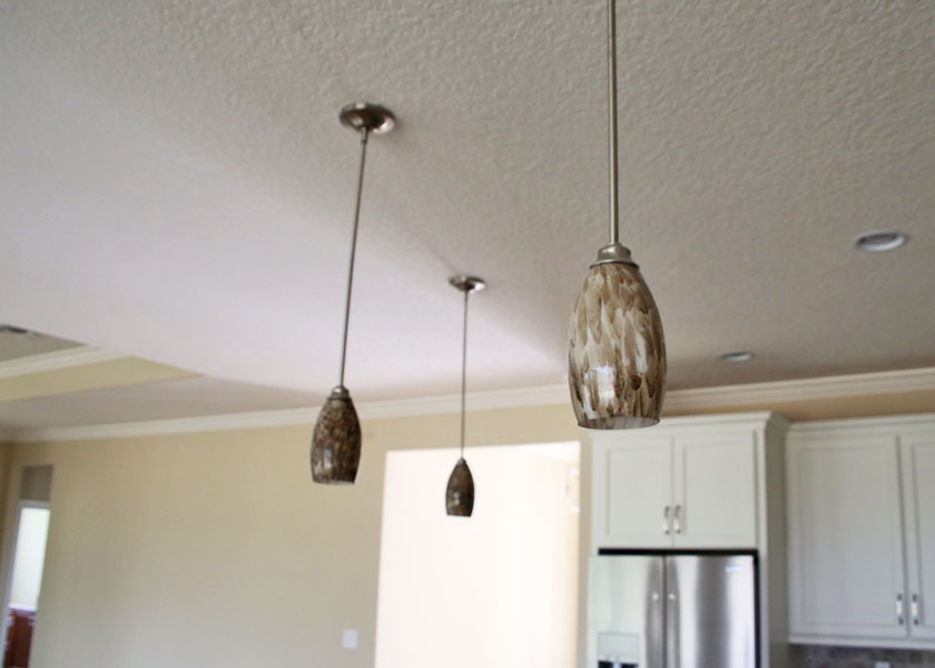 home contractor building custom kitchens with custom lighting in orlando fl