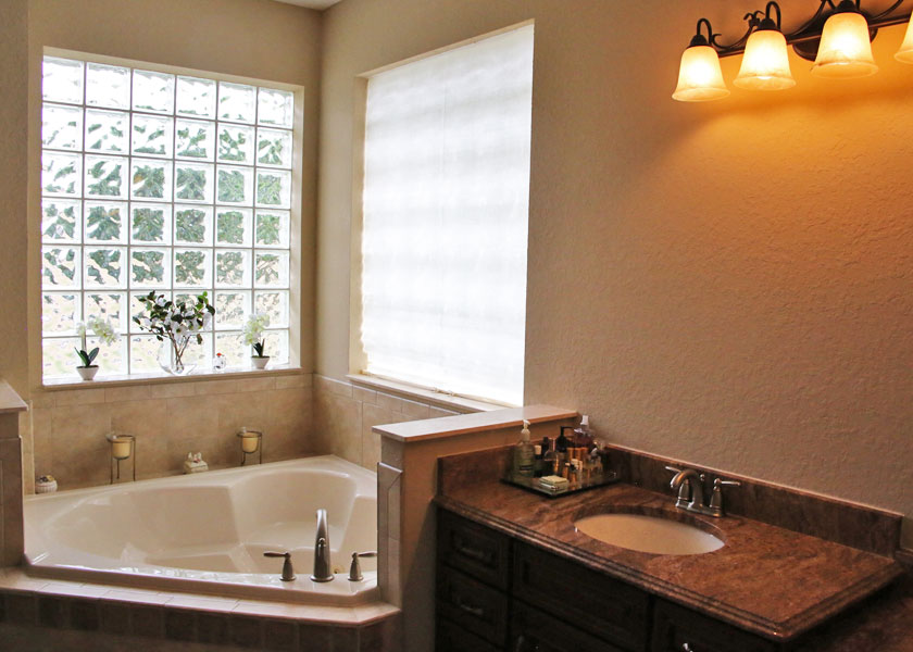 orlando fl custom master bathroom with tub for new custom home
