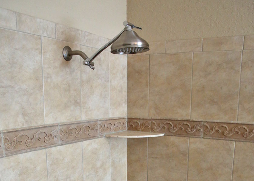 shower custom tile and master bathroom in wedgefield fl